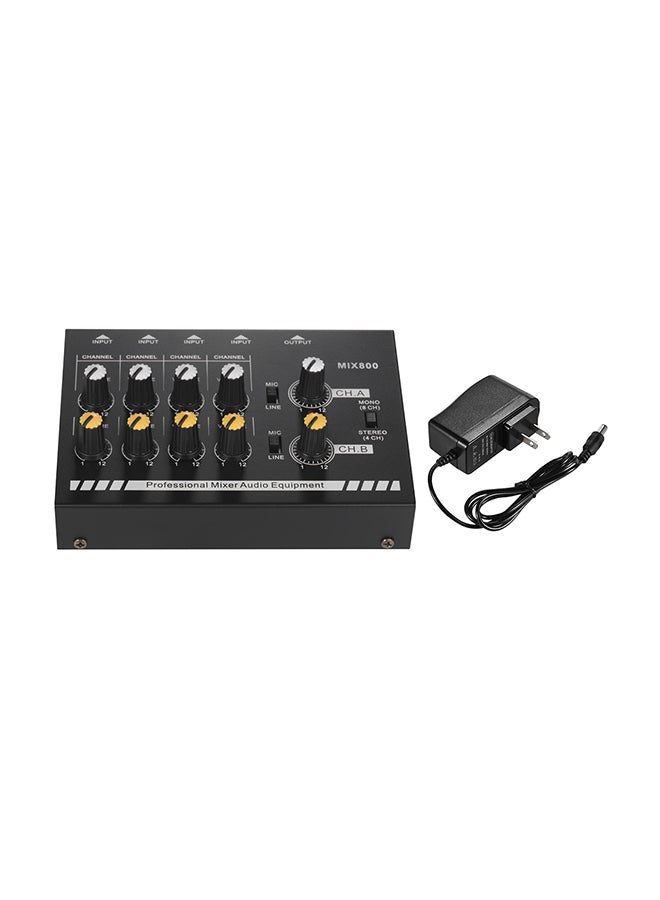Generic - 8-Channels Mono Stereo Audio Sound Line Mixer With Power Adapter - Image 1