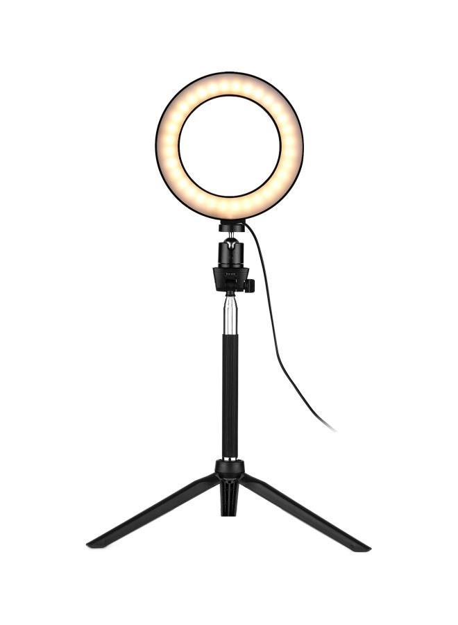 مصباح حلقي صغير للتصوير بإضاءة LED أبيض - Image 1