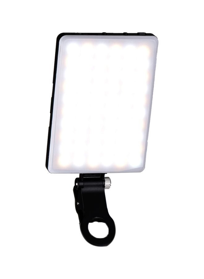 Generic Mini Clip-On Mobile Phone LED Light Black  - Image 1