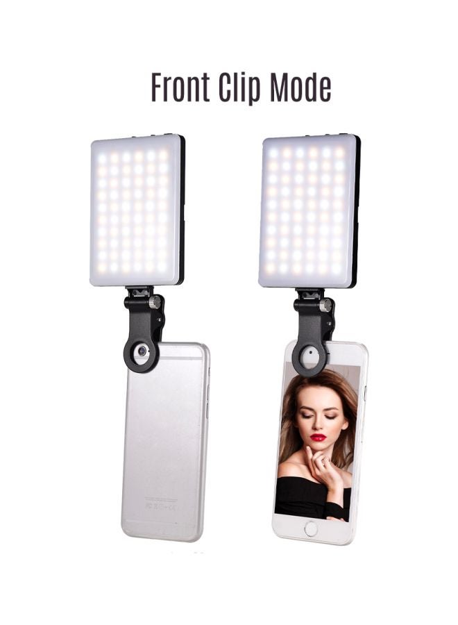 Generic Mini Clip-On Mobile Phone LED Light Black  - Image 3