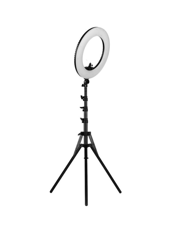 7-Piece Dimmable SMD LED Ring Light Kit Black/White - Image 2