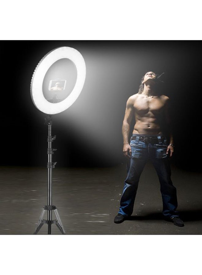 7-Piece Dimmable SMD LED Ring Light Kit Black/White - Image 3