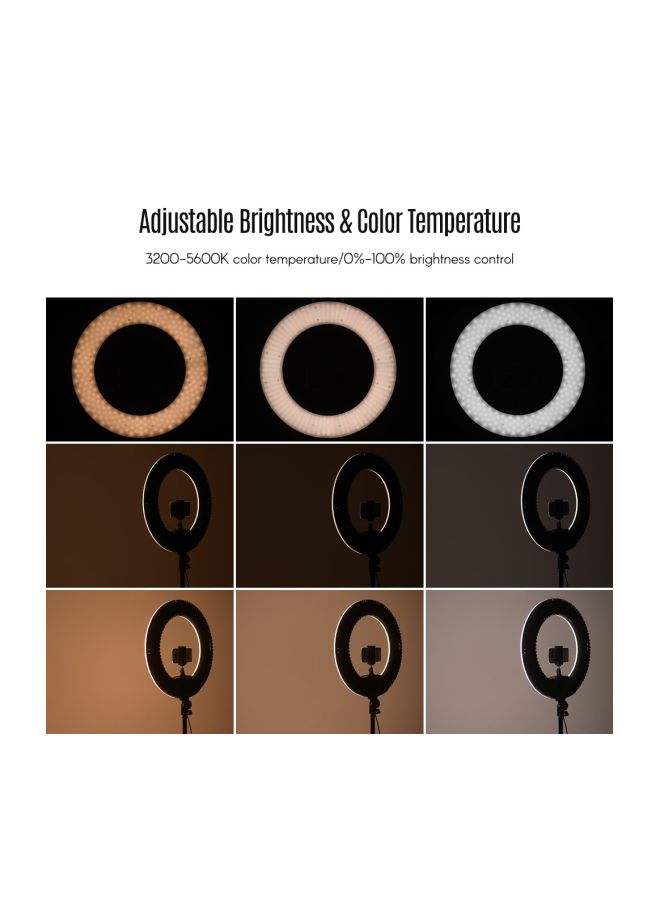 طقم حلقة إضاءة LED بتقنية SMD قابلة للتعتيم مكون من 7 قطع أسود/ أبيض - Image 3