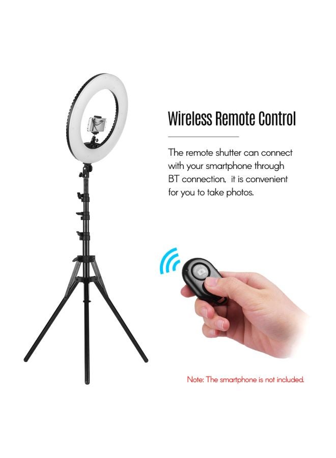 طقم حلقة إضاءة LED بتقنية SMD قابلة للتعتيم مكون من 7 قطع أسود/ أبيض - Image 4