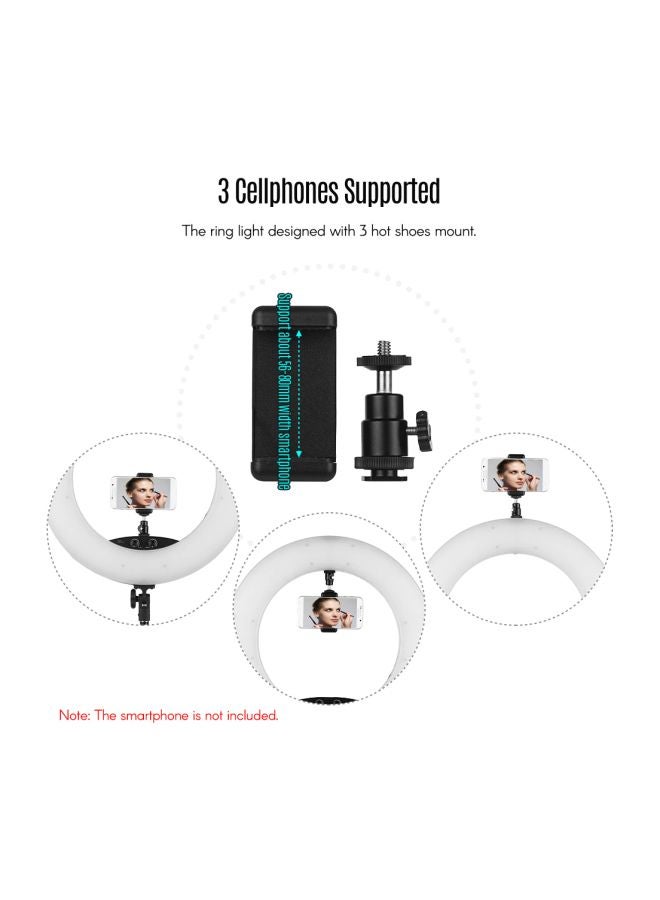طقم حلقة إضاءة LED بتقنية SMD قابلة للتعتيم مكون من 7 قطع أسود/ أبيض - Image 5