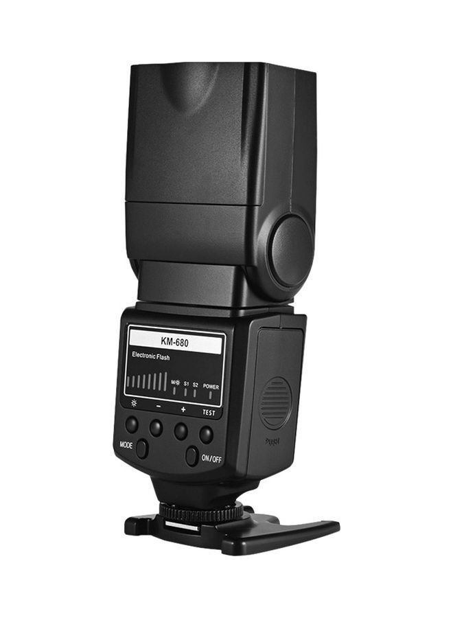 Professional On-Camera Speedlite Flash Light Black  - Image 1