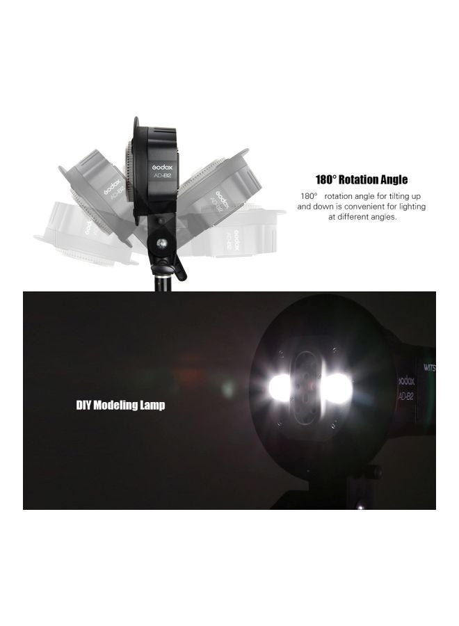 Godox - AD-B2 AD200 Dual Power Flash Head Bowen Mount - Image 1