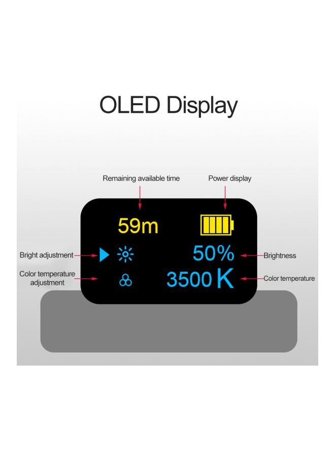 Manbily LED Video Light Red  - Image 4