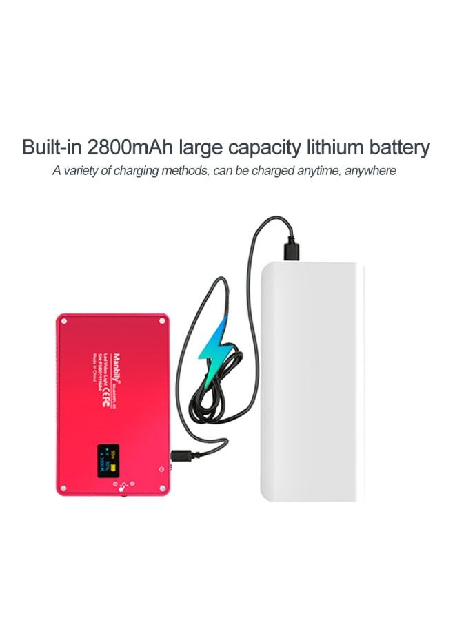 Manbily LED Video Light Red  - Image 5