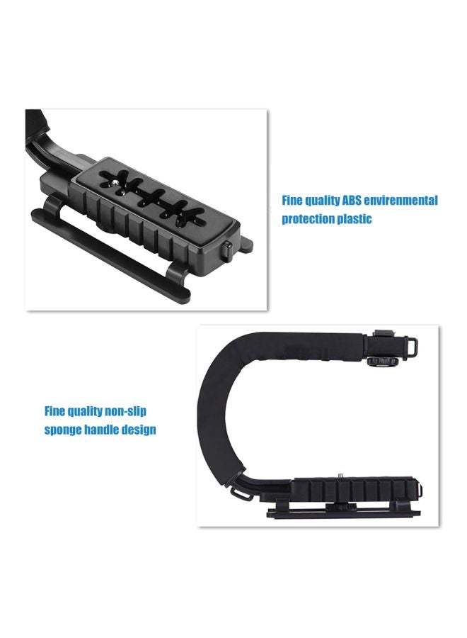 PULUZ U-Shaped Handheld DV Bracket Stabilizer Black  - Image 5