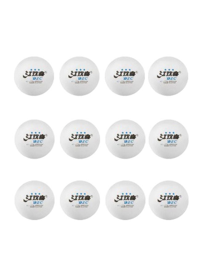 Generic - 12-Piece Table Tennis Balls 4cm - Image 1
