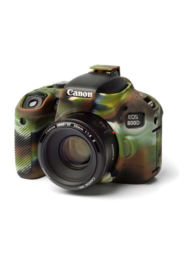 Easy Cover Silicone Protective Cover For Canon 800D Camouflage - Image 3