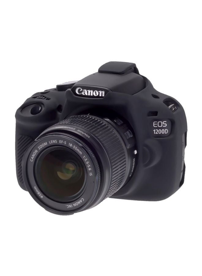 إيزي كافر غطاء حماية واقٍ من السيليكون لكاميرا كانون 1200D أسود  - Image 4