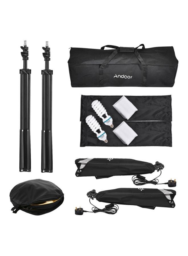 ANDOER Photography Softbox Light Set Black/White  - Image 2