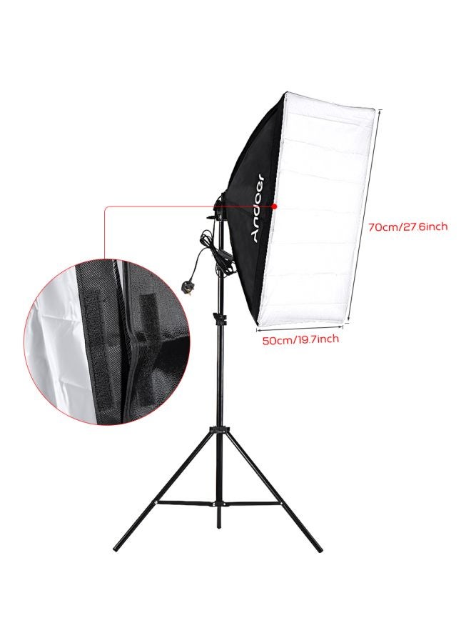ANDOER Photography Softbox Light Set Black/White  - Image 4