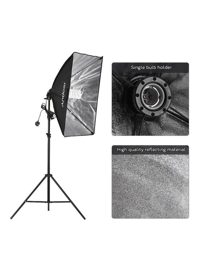 ANDOER Photography Softbox Light Set Black/White  - Image 5
