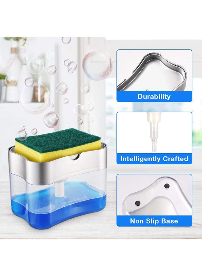 2-in-1 Dishwasher Soap Dispenser With Sponge Multicolor -cm - v1594367984/N39265589A_4