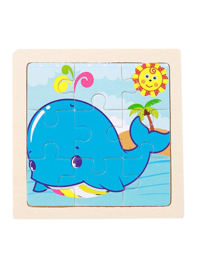 Whale Pattern Jigsaw Puzzle 11 x 11cm