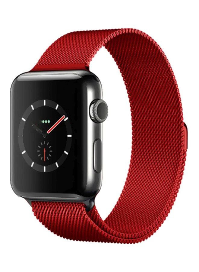MARGOUN - Henlein Series Replacement Band For Apple Watch 42/44 mm Red - Image 1