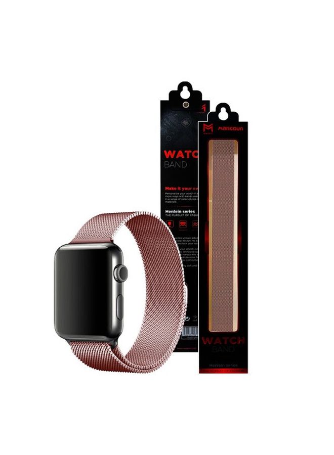 Henlein Series Replacement Band For Apple Watch 42/44 mm Rose Gold