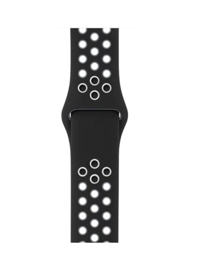 Biki - Replacement Band For Apple Watch 42/44 mm Black/White - Image 1