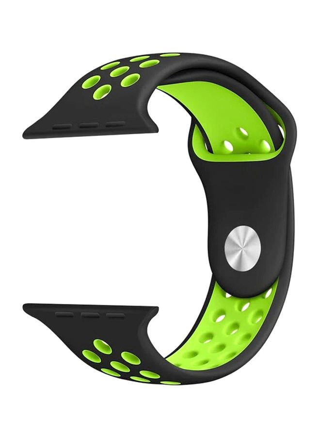 Biki - Replacement Band For Apple Watch 40/42 mm Black/Green - Image 1