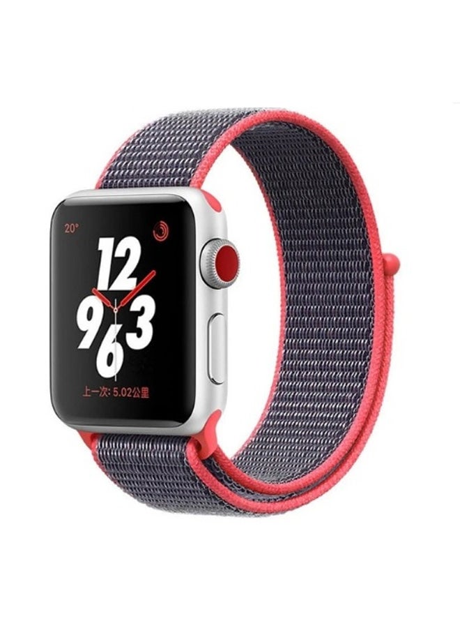 Biki - Replacement Band For Apple Watch 1/2/3/4 - 40mm/42mm Blue/Red - Image 1