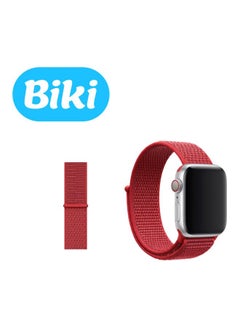 Biki Replacement Band For Apple Watch 1/2/3/4 38/40mm Red  - Image 2
