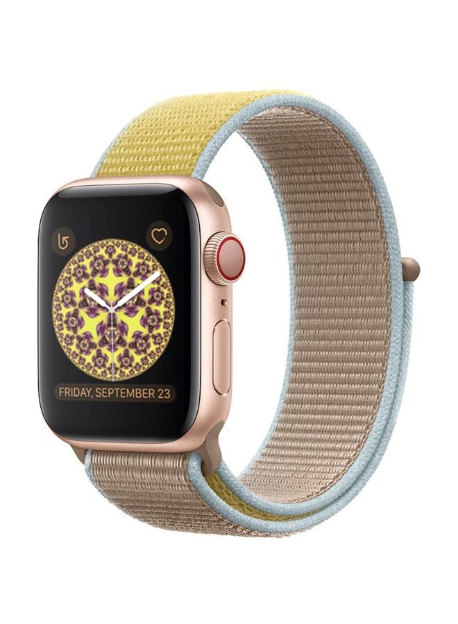 Biki Replacement Band For Apple Watch 1/2/3/4 42/44mm Beige - Image 4