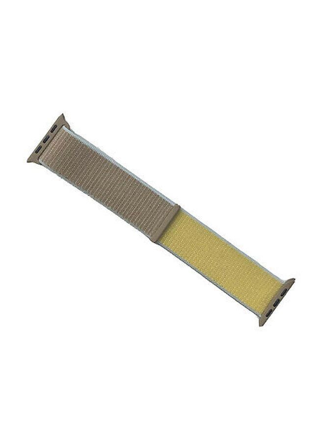 Biki Replacement Band For Apple Watch 1/2/3/4 42/44mm Beige - Image 2