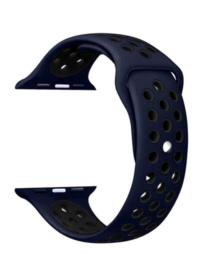 Biki - Replacement Band For Apple Watch  42/44mm Blue/Black - Image 1