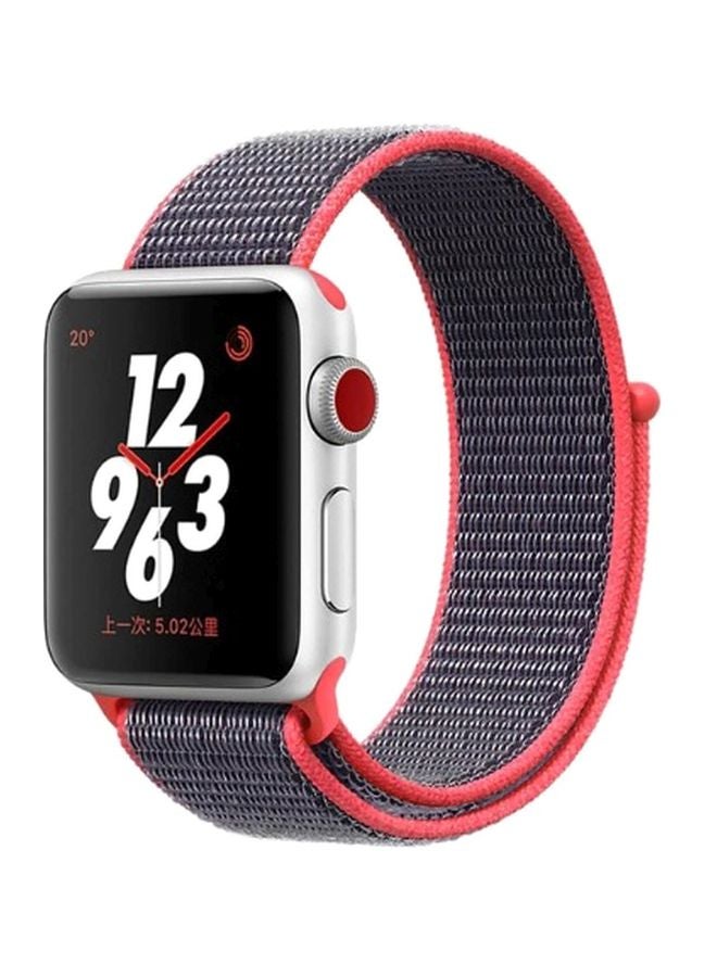Biki - Replacement Band For Apple Watch 1/2/3/4 44mm Grey/Red - Image 1