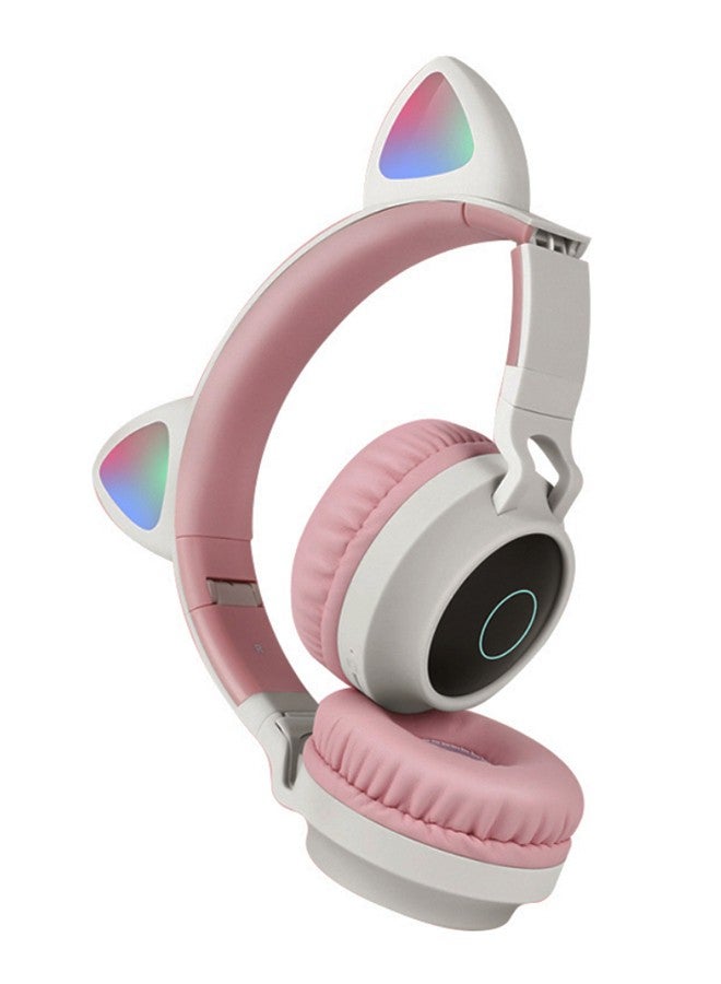 Generic - Bluetooth Wireless Cat Ears Headphones Pink/Black - Image 1