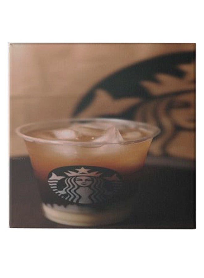 Starbucks Hidden Frame Canvas Wall Painting Brown/Black 50 x 50cm - Image 1