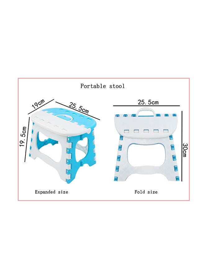 Portable Folding Stool White/Blue - v1594380890/N38960822A_2