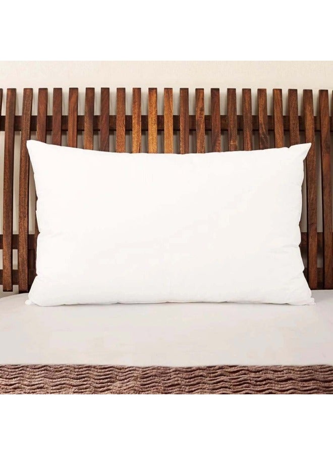 كوتون هوم وسادة سرير مابل fabric أبيض 50x70سم  - Image 2