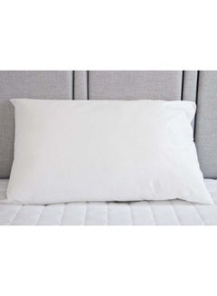 Cotton home 2-Piece Soft Bed Pillow Set Fabric White 50x75centimeter  - Image 2