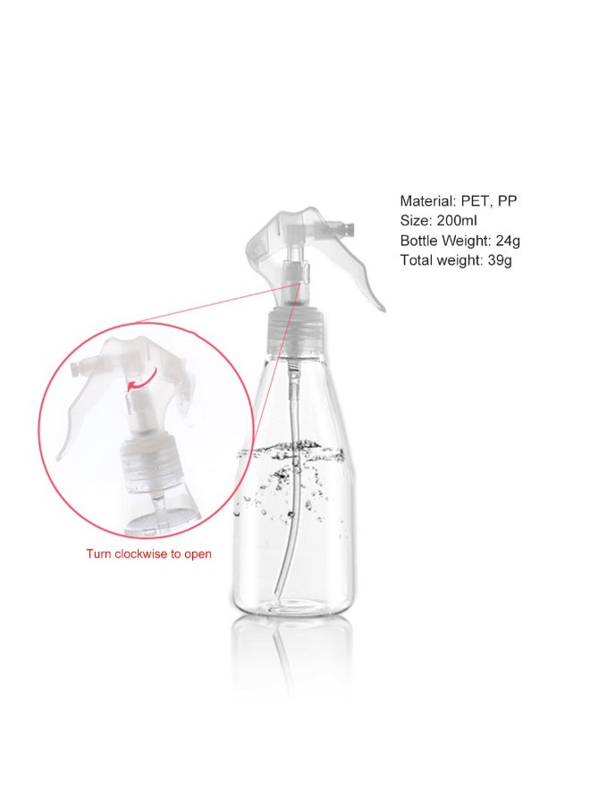 Empty Plastic Spray Bottle Clear 5.5 x 5.5 x 18.5cm - Image 2