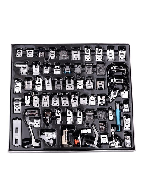 62-Piece Sewing Machine Presser Feet Set Multicolour 31cm