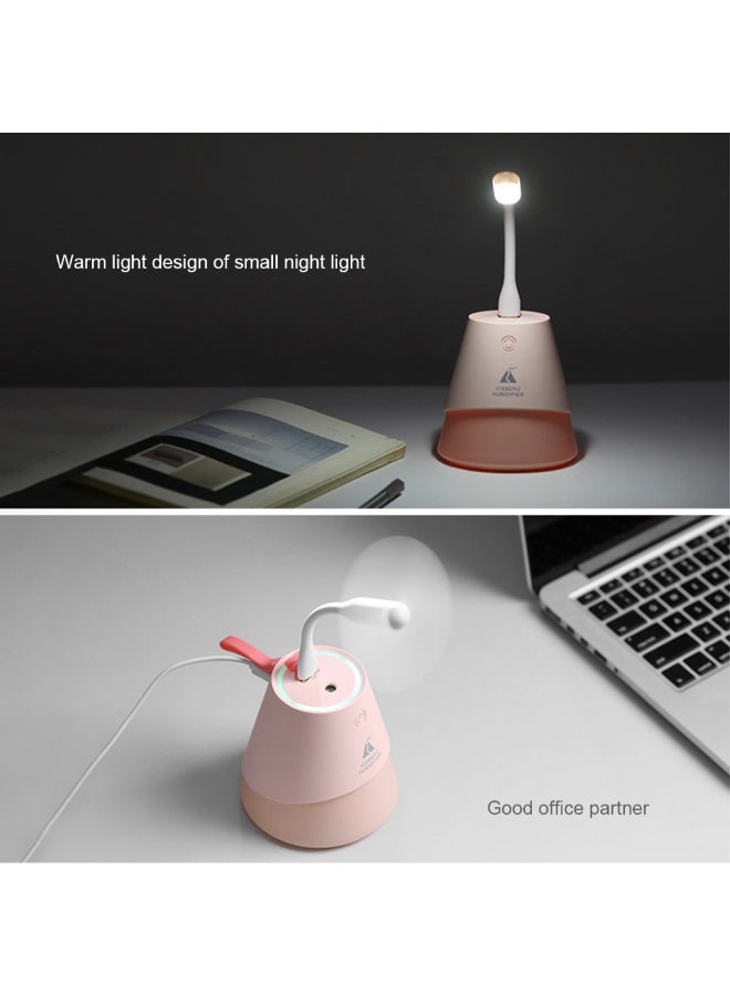 ماركة غير محددة جهاز ترطيب الهواء 3 في 1 مزود بمنفذ USB بتصميم جبل جليدي أسود 10.5سم  - Image 3