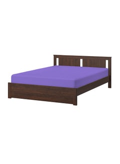 Cotton home Flat Bed Sheet Fabric Purple 240x260cm  - Image 1