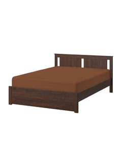 Cotton home King Size Bed Sheet Fabric Brown 