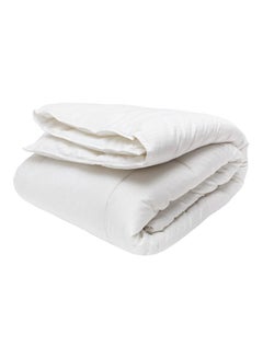 Cotton home Duvet Plain Fabric White 220x240cm 