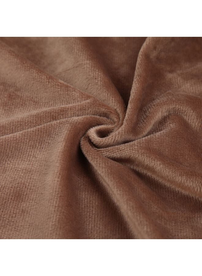 بطانية منفوشة للزينة من الفراء الصناعي combination كاكي 51x63بوصة - Image 4