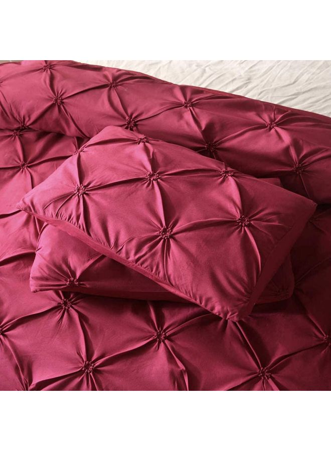 3-Piece Beach Starfish Bed Sheet Set Polyester Red  - Image 3