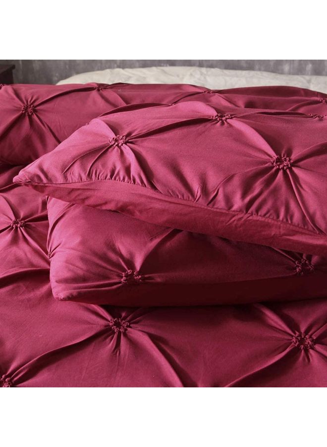 3-Piece Beach Starfish Bed Sheet Set Polyester Red  - Image 2