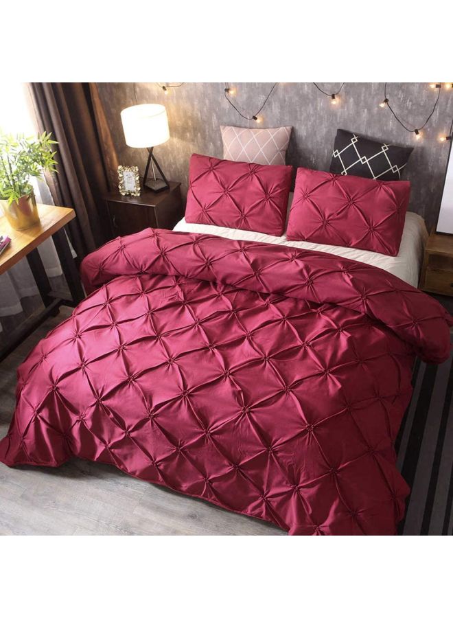 3-Piece Beach Starfish Bed Sheet Set Polyester Red  - Image 5