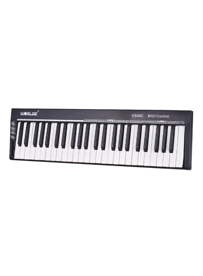 WORLDE KS49C-A 49-Key USB MIDI Keyboard Controller With Pedal Jack - Image 2