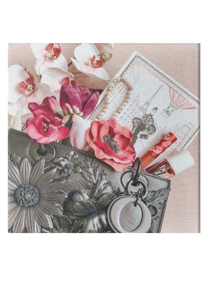 Roses Hidden Frame Canvas Wall Painting Multicolour 50 x 50cm - Image 1
