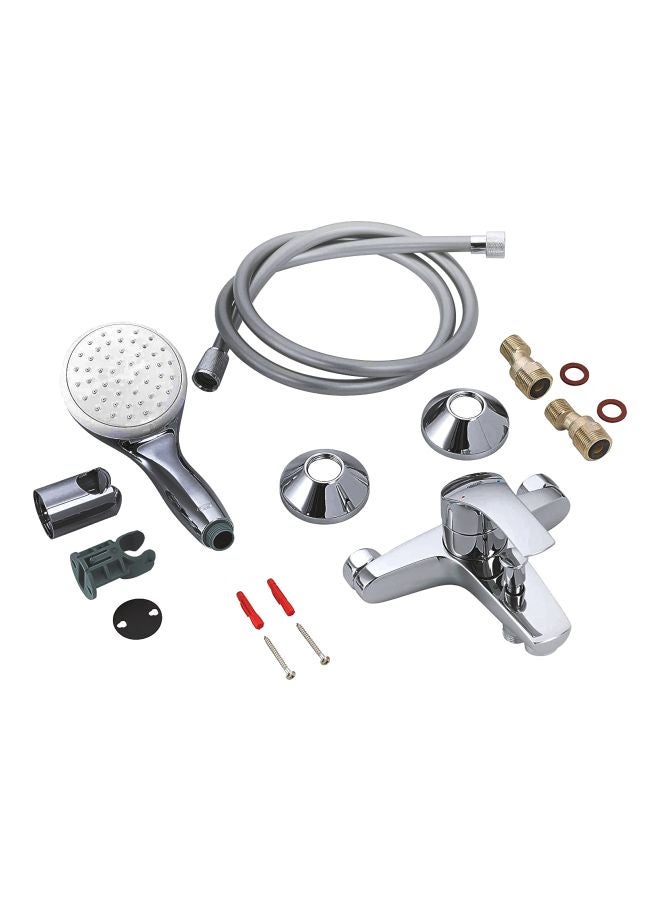 Grohe Eurosmart Wall Mount Single Lever Bath And Shower Mixer Chrome 16.5x16.1x12.7cm - Image 1